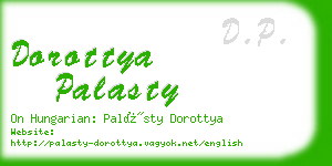 dorottya palasty business card